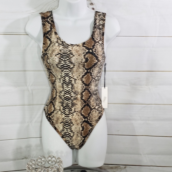 Ellie & Kate Tops - On Sale !!  Snakeskin Bodysuit